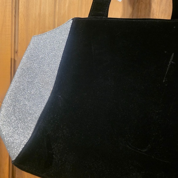 Jimmy Choo Parfums Tote Bag Womens L Black Silver Glitter Gift Promo Shopper NWT - Picture 3 of 8